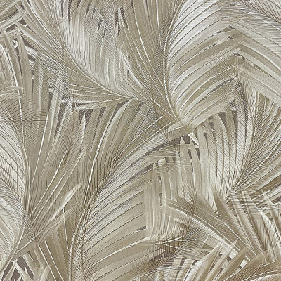 HK66053 мотив листья бежевые