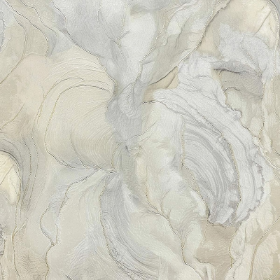 HK66273 мотив облачный муар ванильно-серый