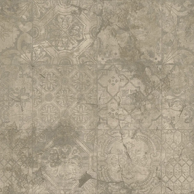WG5033 мотив изразец серо-бежевый