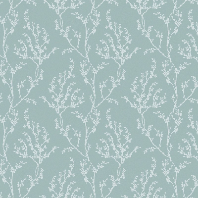 WG0301 мотив ветка на перламутрово голубом фоне