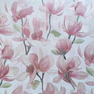 ER71701 мотив магнолии розовые