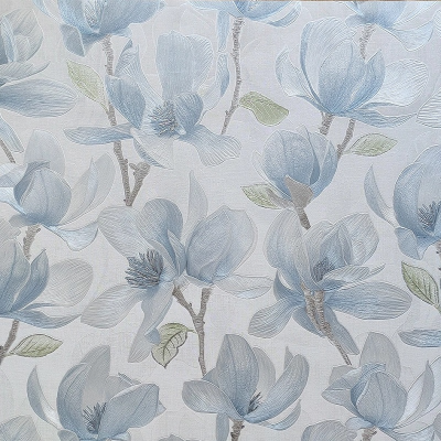 ER71709 мотив магнолии голубые