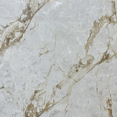 ER1701 мотив мрамор колотый серо-черный с золотом