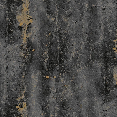 AK2659 мотив мрамор черно-золотой