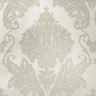 N55604 Мотив дамаск серо-бежевый