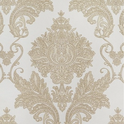 N55601 Мотив дамаск светло-бежевый