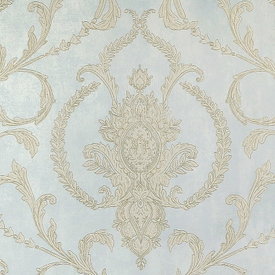 N55614 Мотив дамаск ажурный голубой