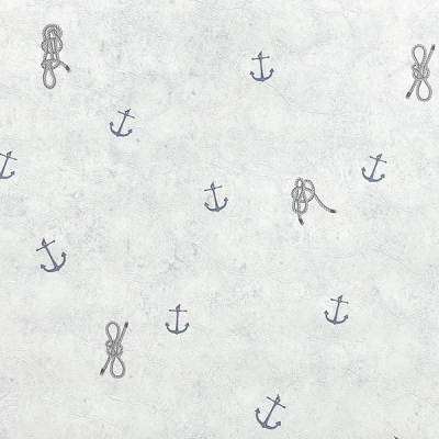 3513-1 мотив якоря на бело-голубом фоне