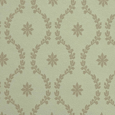 3517-11 мотив золотой узор на зеленом фоне