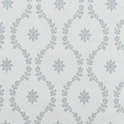 3517-5 мотив серебрянный узор на белом фоне 