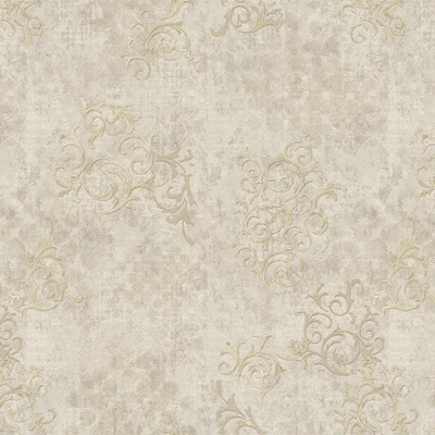 3211-3 мотив золотистый орнамент на капучино