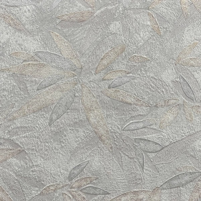 3215-1 мотив листя золотистые на сером фоне