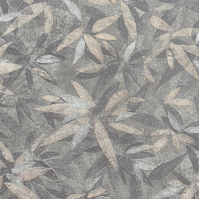 3215-5 мотив золотистые листья на темно-сером фоне