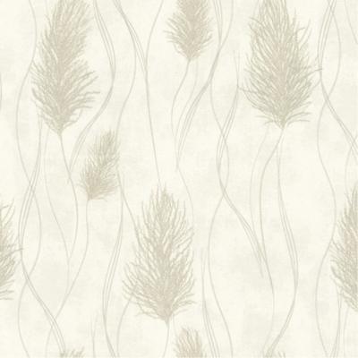 A3205-3 мотив рогоз серебристые на св.ванильном фоне