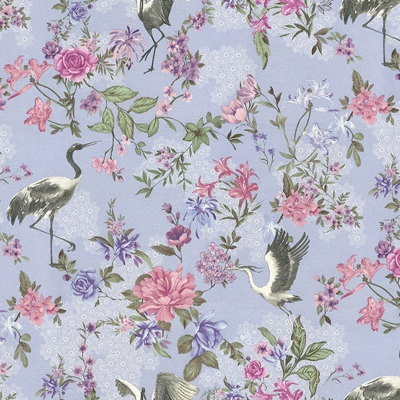 3501-1 мотив журавли на голубом мраморе