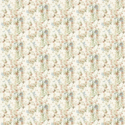 3503-2 мотив цветочная поляна на на тепло белом фоне