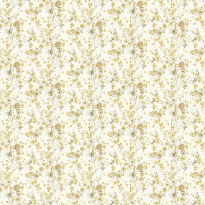 3503-3 мотив цветочная поляна на светло ванильном фоне
