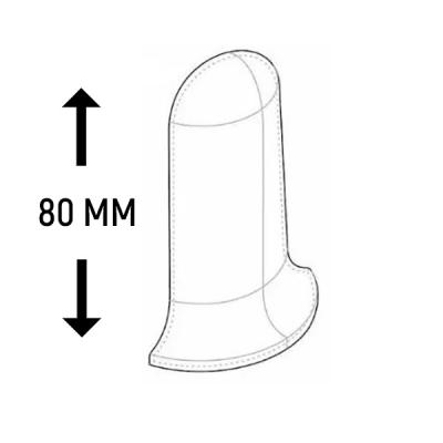 Угол внешний к плинтусу Royce 80 мм