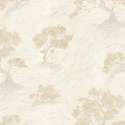8062-8 Мотив беж.дерево на кремовом мраморе
