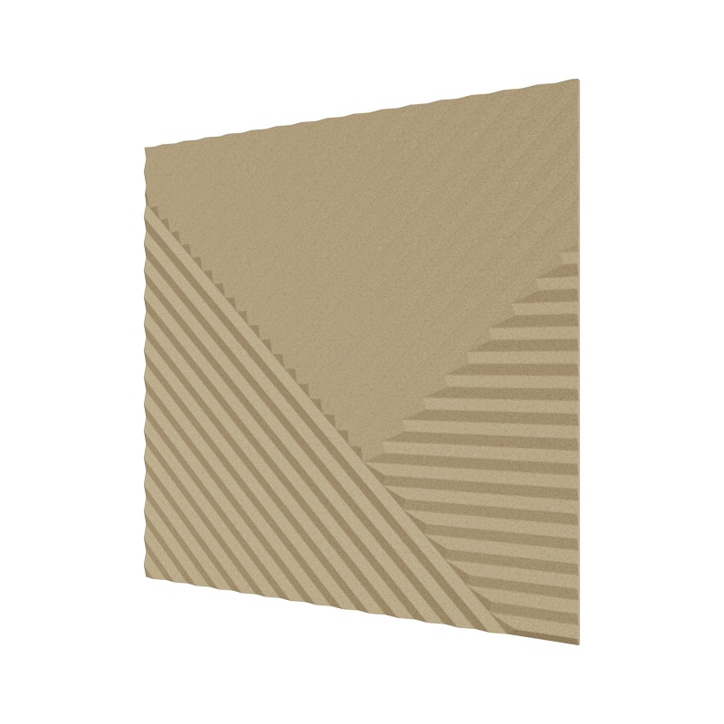 Стеновая квадратная панель Пирамида МДФ под покраску 500х500х8