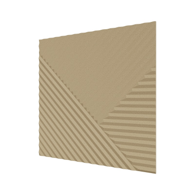 Стеновая квадратная панель Пирамида МДФ под покраску 500х500х8