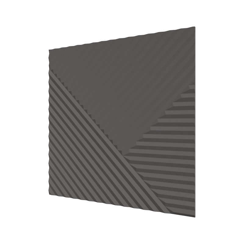 Стеновая квадратная панель Пирамида МДФ Фисташка 500х500х8