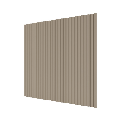 Стеновая квадратная панель Полосы МДФ Латте 500х500х8