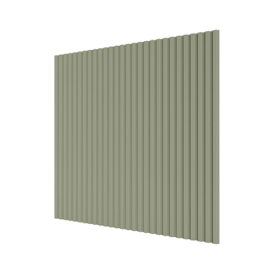 Стеновая квадратная панель Полосы МДФ Фисташка 500х500х8