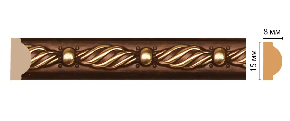 Молдинг DECOMASTER 130-51 ДМ (15*8*2400 мм)