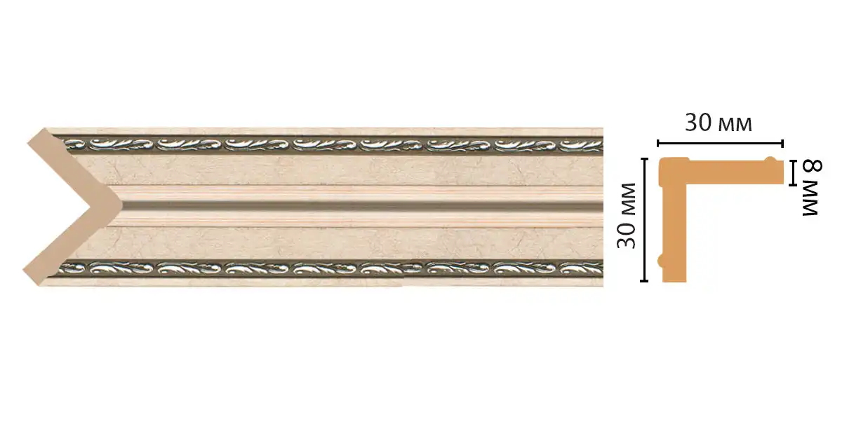 Угол DECOMASTER 116-59 ДМ (30*30*2400 мм)