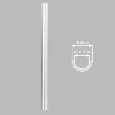 Полуколонна DECOMASTER 90018H (O 180*2400,вн.O 128мм)