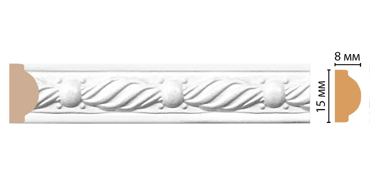 Молдинг DECOMASTER 130-16 ДМ (15*8*2400 мм)
