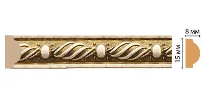 Молдинг DECOMASTER 130-17 ДМ (15*8*2400 мм)