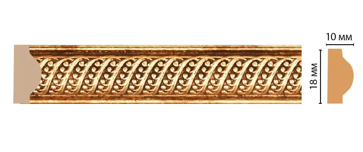 Молдинг с рисунком DECOMASTER 160A-893 ДМ (18*10*2400 мм)
