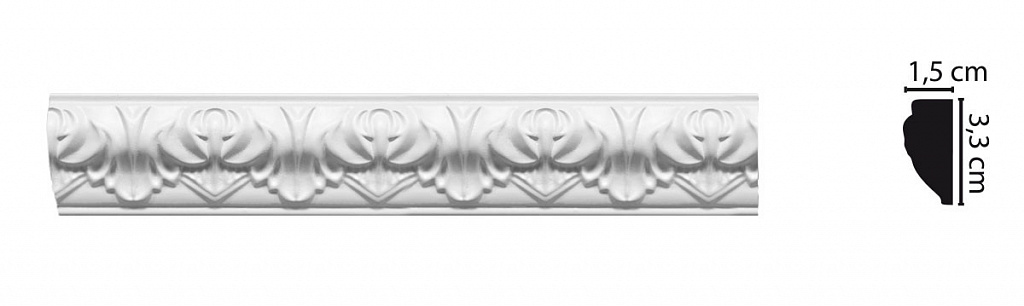 Молдинг с рисунком DECOMASTER D101B/40ДМ (33*15*2000мм)