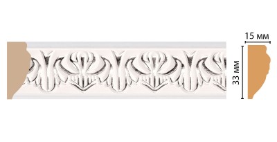 Молдинг DECOMASTER 101B-60 ДМ (33*15*2400 мм)