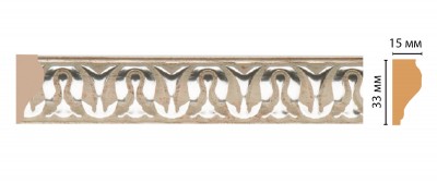 Молдинг DECOMASTER 101C-59 ДМ (33*15*2400 мм)