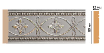 Молдинг DECOMASTER 150-55A ДМСП (80*12*2400 мм)