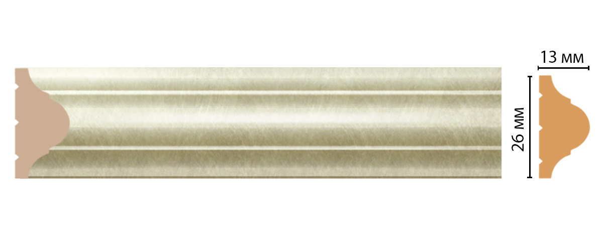 Молдинг DECOMASTER D001-373 ДМ (26*13*2400мм)