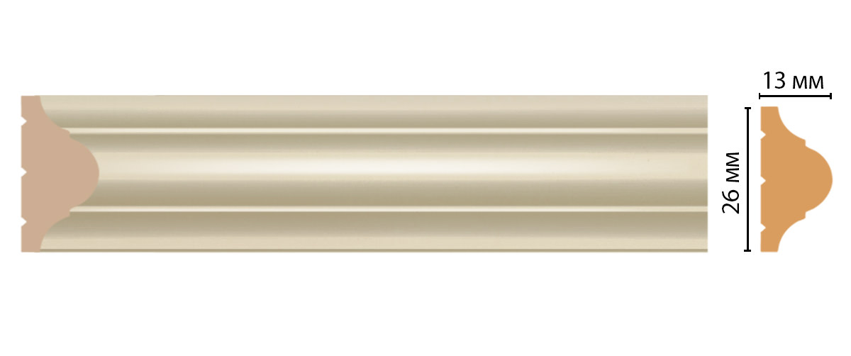 Молдинг DECOMASTER D001-61 (26*13*2400мм)