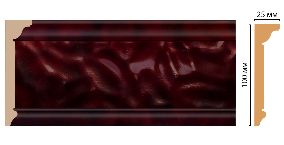Плинтус потолочный DECOMASTER D215-62 (100*25*2400мм)