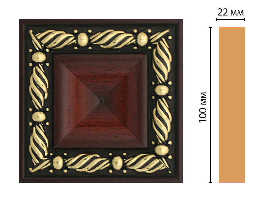 Вставка цветная DECOMASTER D207-52 (100*100*22мм)