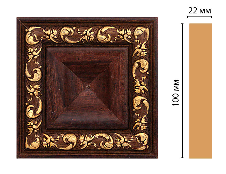 Вставка цветная DECOMASTER D207-1084 (100*100*22мм)