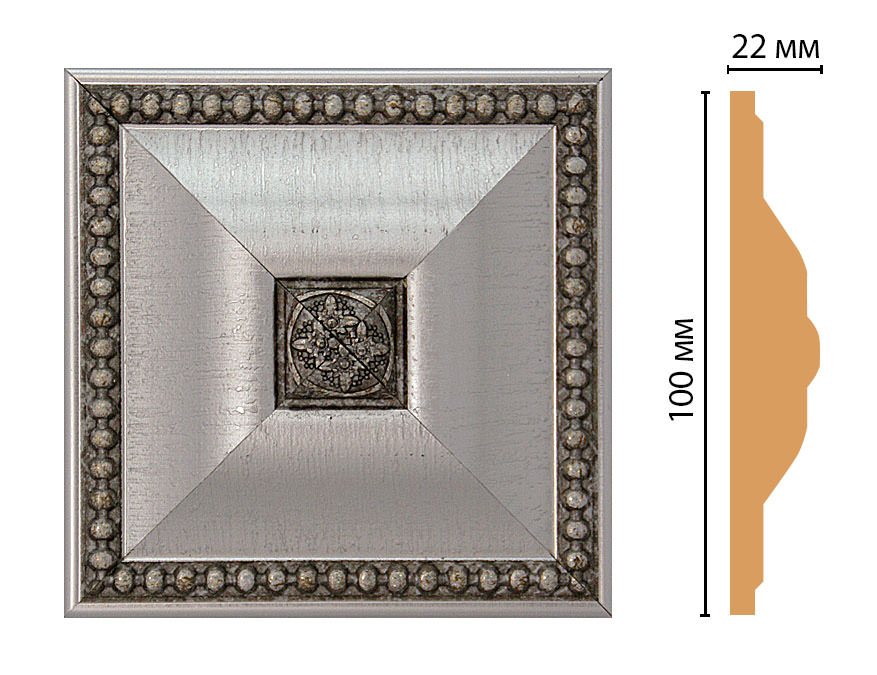 Вставка цветная DECOMASTER D209-55 (100*100*22мм)