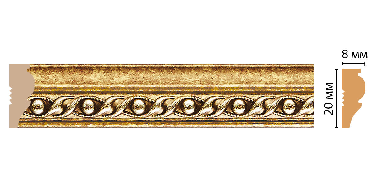 Молдинг DECOMASTER 103-43 (20*8*2400мм)
