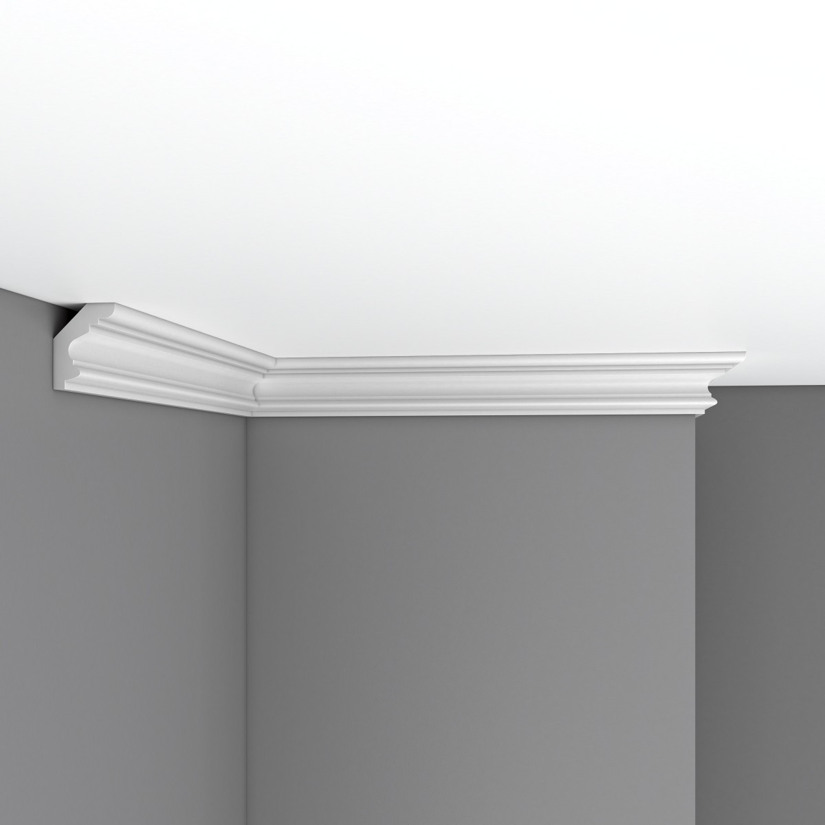 Плинтус потолочный гладкий DECOMASTER 96686F гибкий (50*38*2400мм)