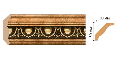 Плинтус потолочный DECOMASTER 155D-57 (50*50*2400мм)
