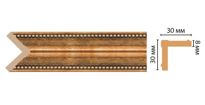 Угол DECOMASTER 116-57 (30*30*2400мм)