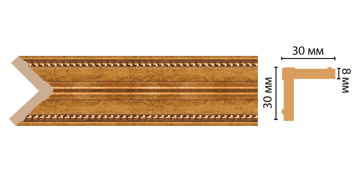 Угол DECOMASTER 116-58 (30*30*2400мм)