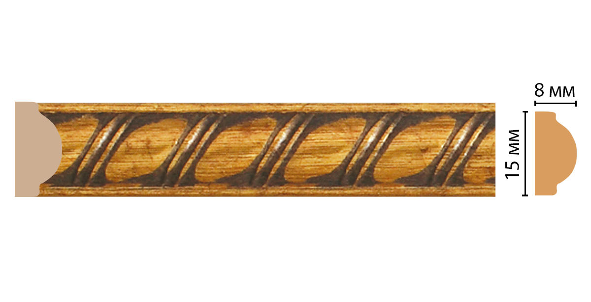 Молдинг DECOMASTER 130D-176 (15*8*2400мм)